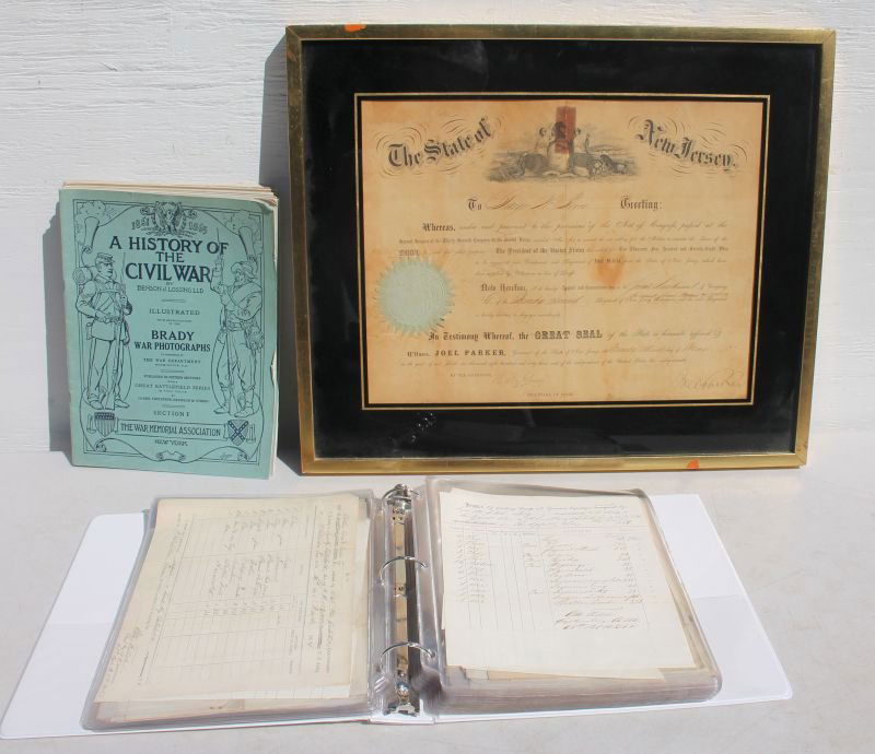 Antique Civil War Ephemera lot incl album full of CW (1 of 7)