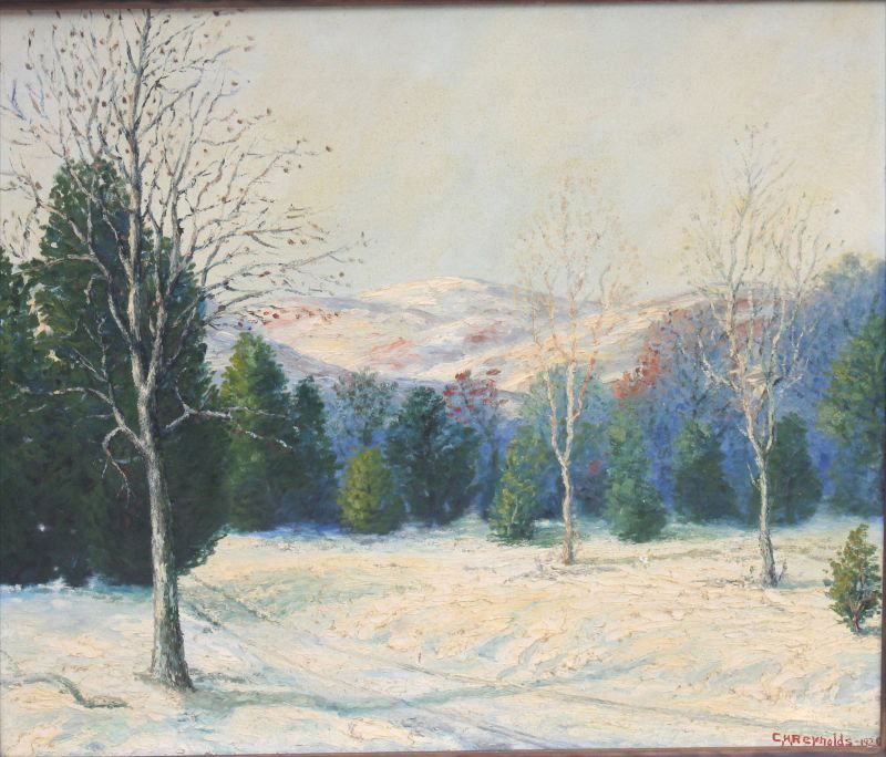 Charles Henry Reynolds (1902-1963)  22"x26" o/c winter (1 of 4)