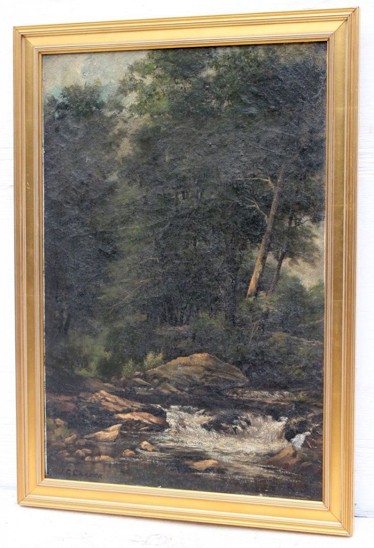 J.C. Carter (listed 19thC American) 30"x20" o/c (1 of 3)