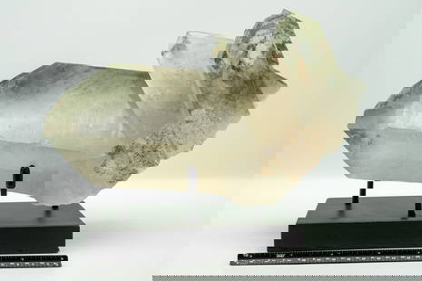 Magnificent Chlorinated Quartz Cluster: Magnificent, rare, large chlorinated quartz cluster with incredible inclusions.