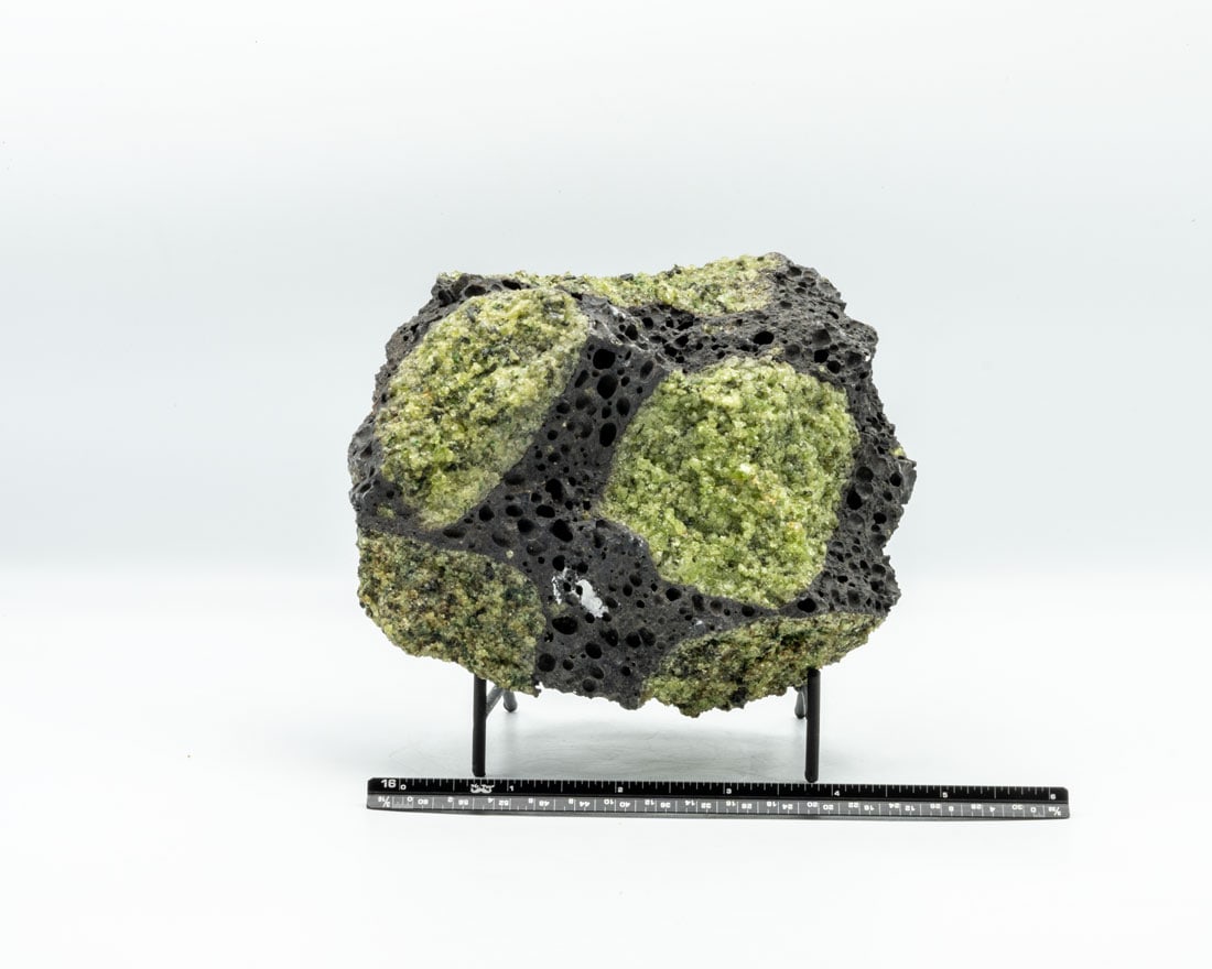 Peridot Crystals in Basalt Matrix (1 of 4)