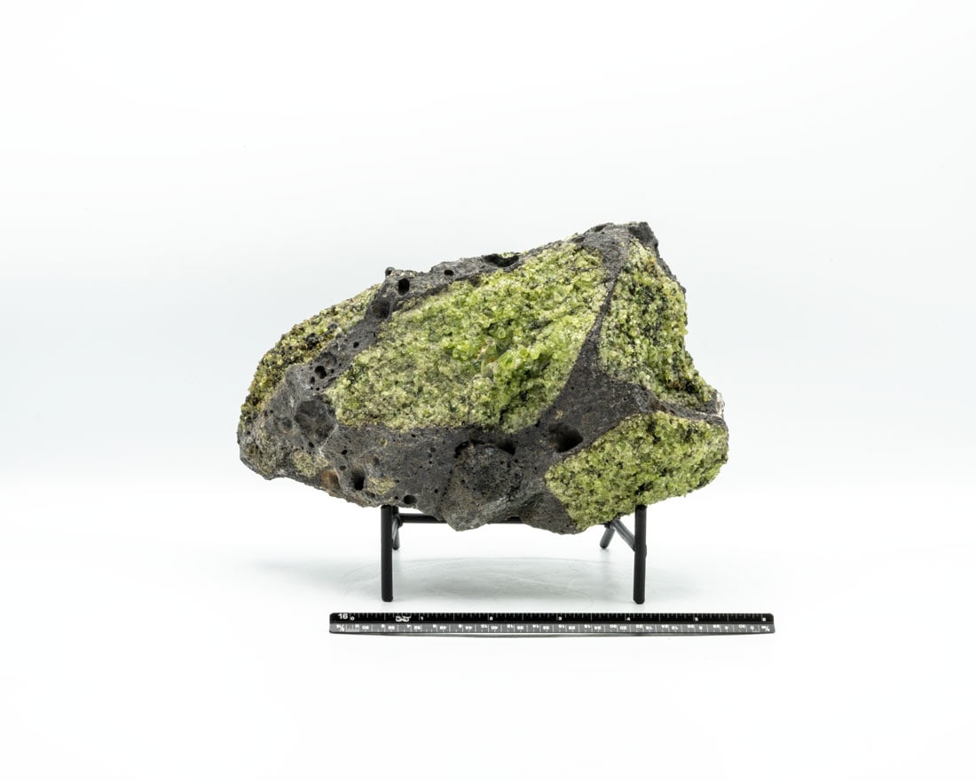 Peridot Crystals in Basalt Matrix (1 of 4)
