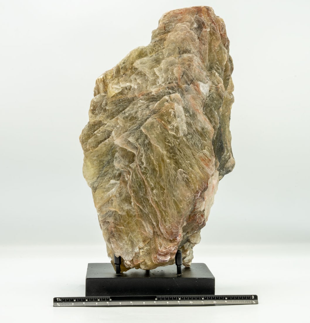 Golden Muscovite Mica Specimen: Large golden muscovite mica specimen. 9.25” x 5.5” x 2.5”. 4.4 pounds.