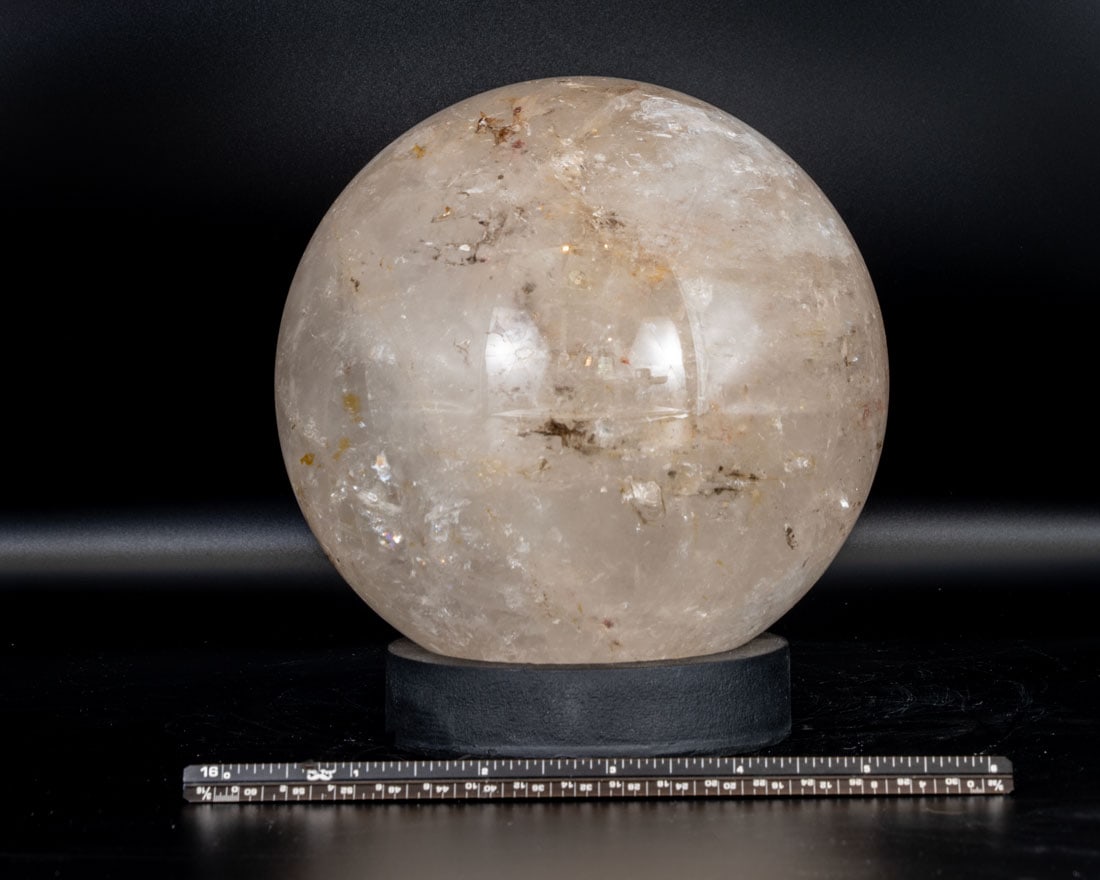 Large Quartz Sphere with Incredible Inclusions (1 of 2)