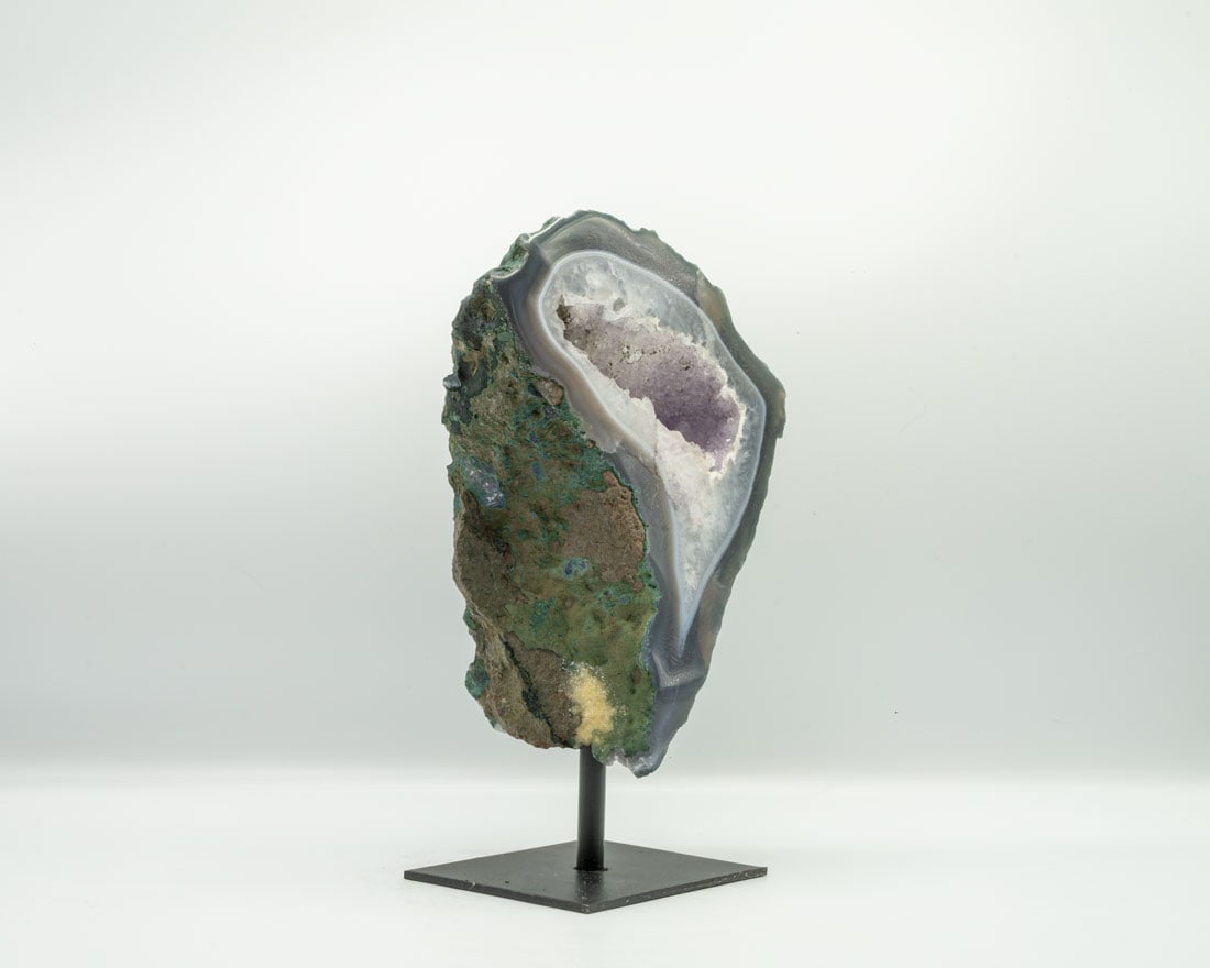 Amethyst and Agate Geode on Stand (1 of 2)