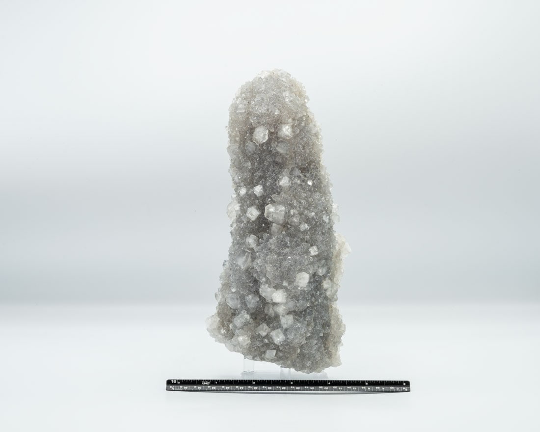 Fluoroapophyllite and Quartz Cluster (1 of 4)