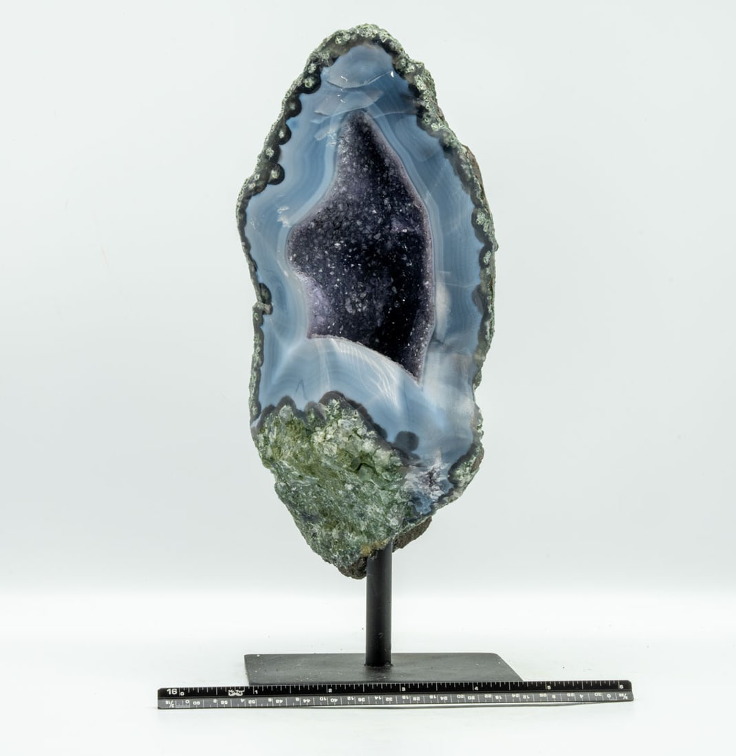 Amethyst and Agate Geode on Stand (1 of 2)