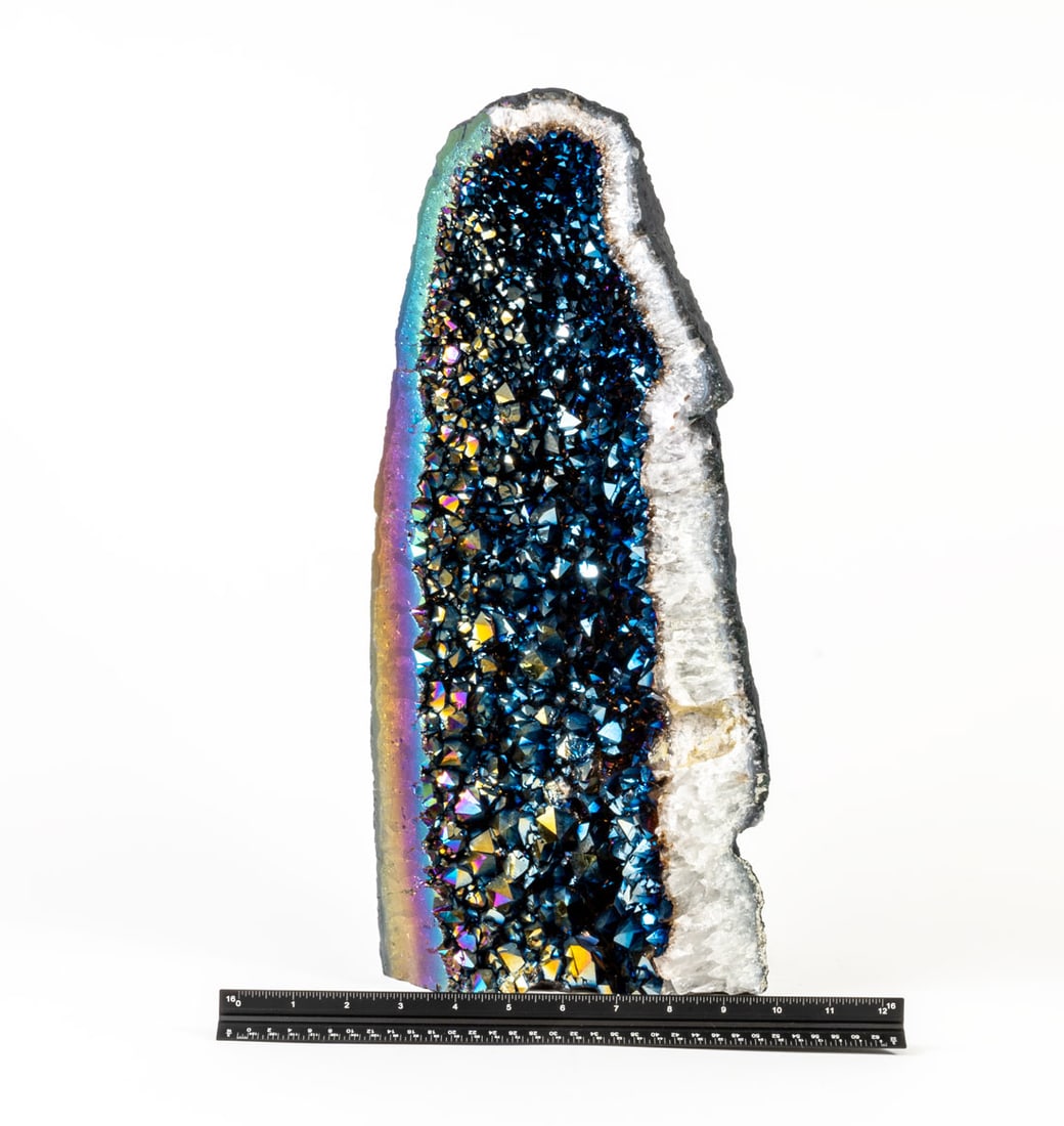 Titanium Aura Rainbow Amethyst Cathedral Geode (1 of 2)
