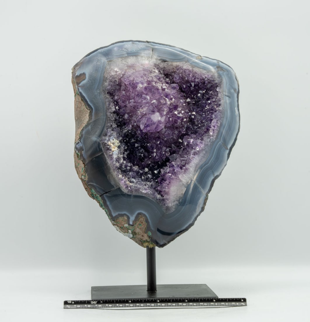 Amethyst and Agate Geode on Stand (1 of 2)