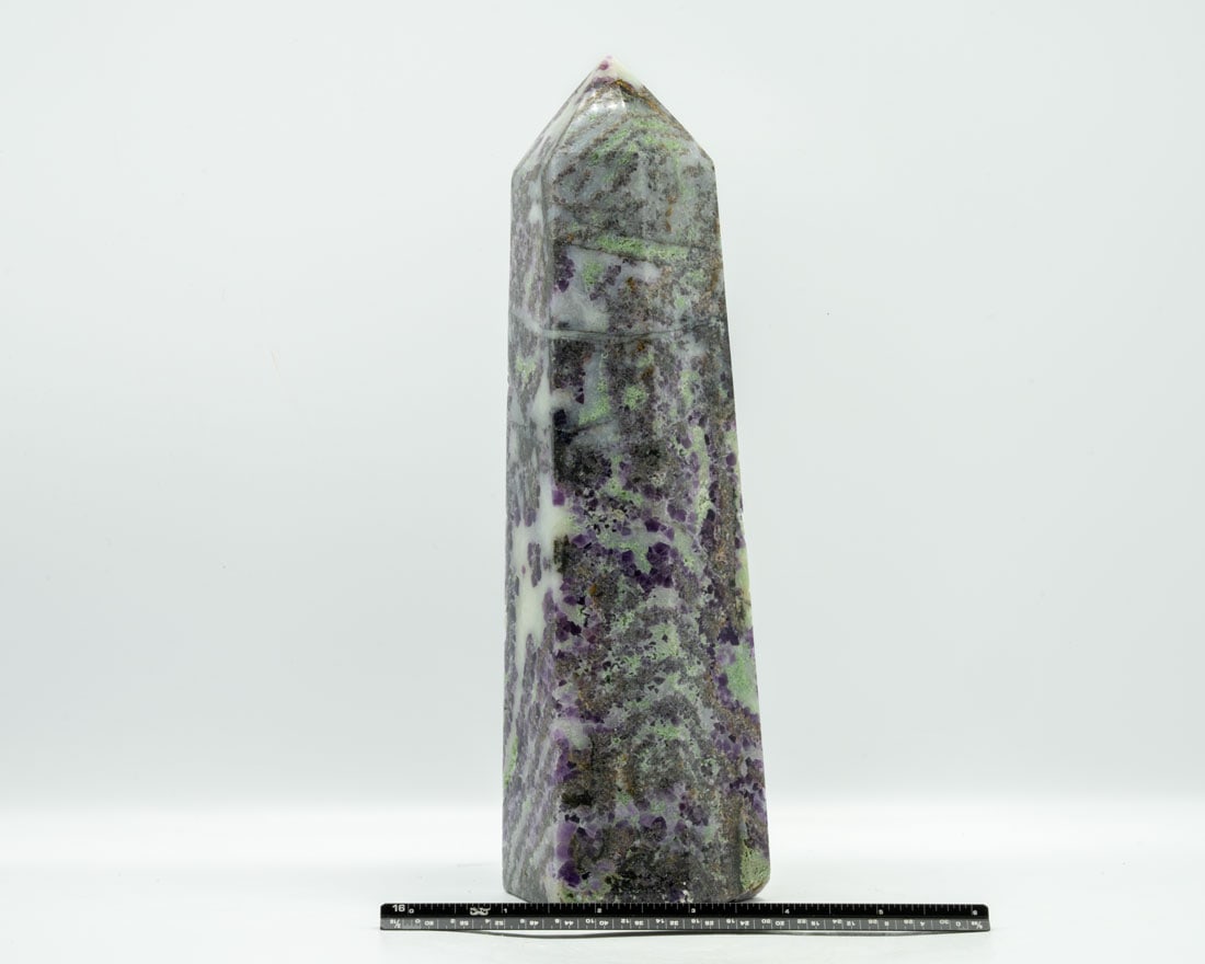 Fluorite and Druzy Obelisk Tower (1 of 2)