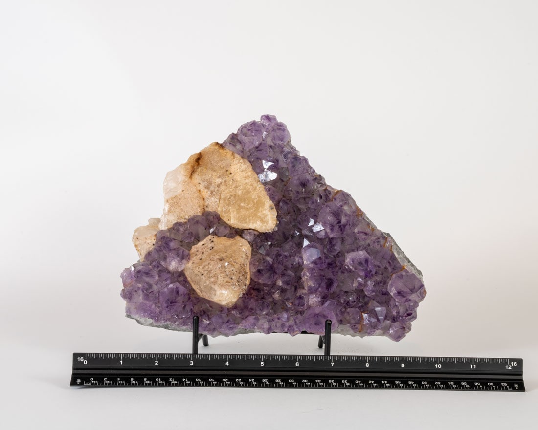 Amethyst Cluster with Calcite Crystals (1 of 2)