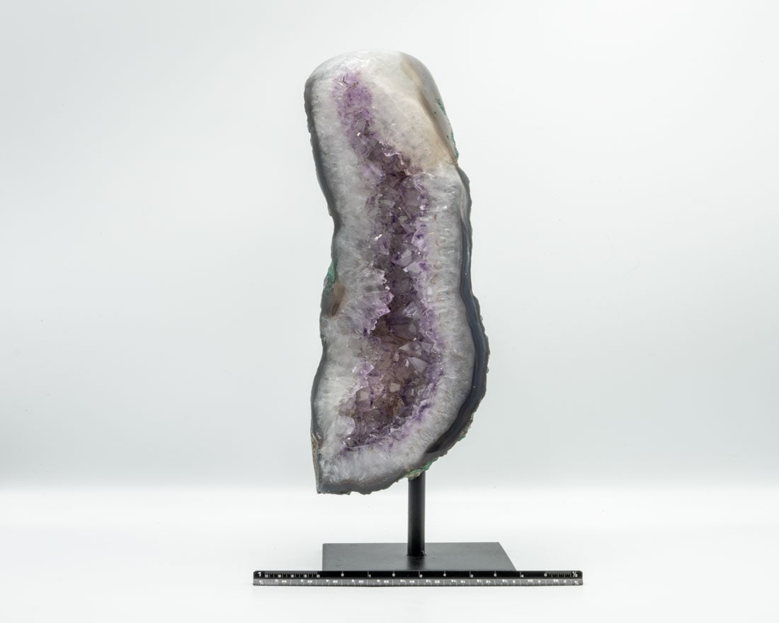 Amethyst and Agate Geode on Stand (1 of 3)