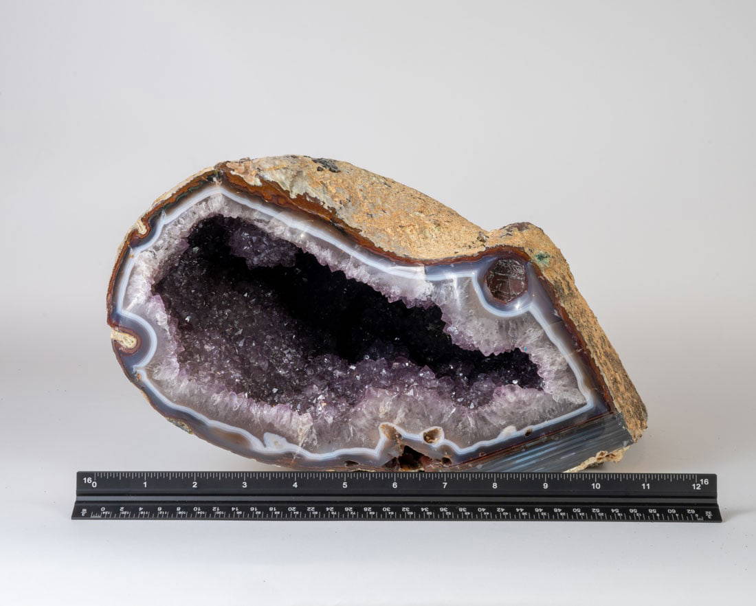 Buy Large Amethyst Geode With Polished Rim | Fossils & Gemstones Of ...