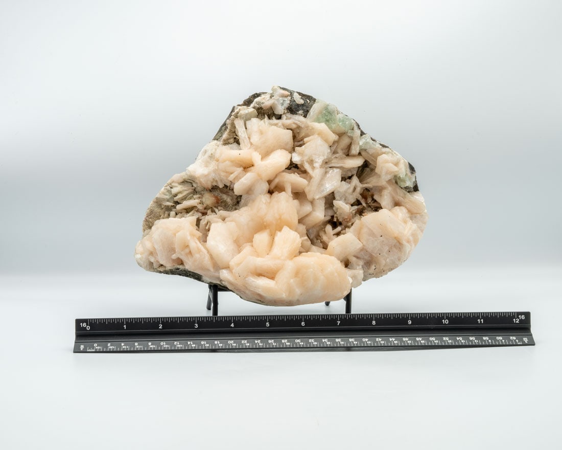 Peach Stilbite, Green Apophyllite and Scolecite Cluster (1 of 4)