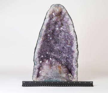 Amethyst Cathedral Geode: Twenty-four pound amethyst cathedral geode. 15.5" x 9" x 5".