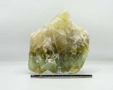 Green Calcite Formation: Large green calcite formation from Mexico. 7.25 x 8.25 x 3.5 inches. 8.13 pounds.