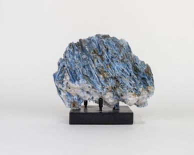 Kyanite and Quartz Formation: Top quality blue kyanite and quartz formation. 5.25" x 7" x 2.75". 3.8 pounds.