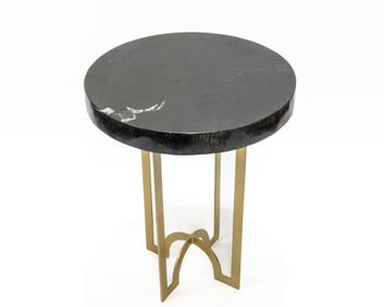 Petrified Wood Drink Table