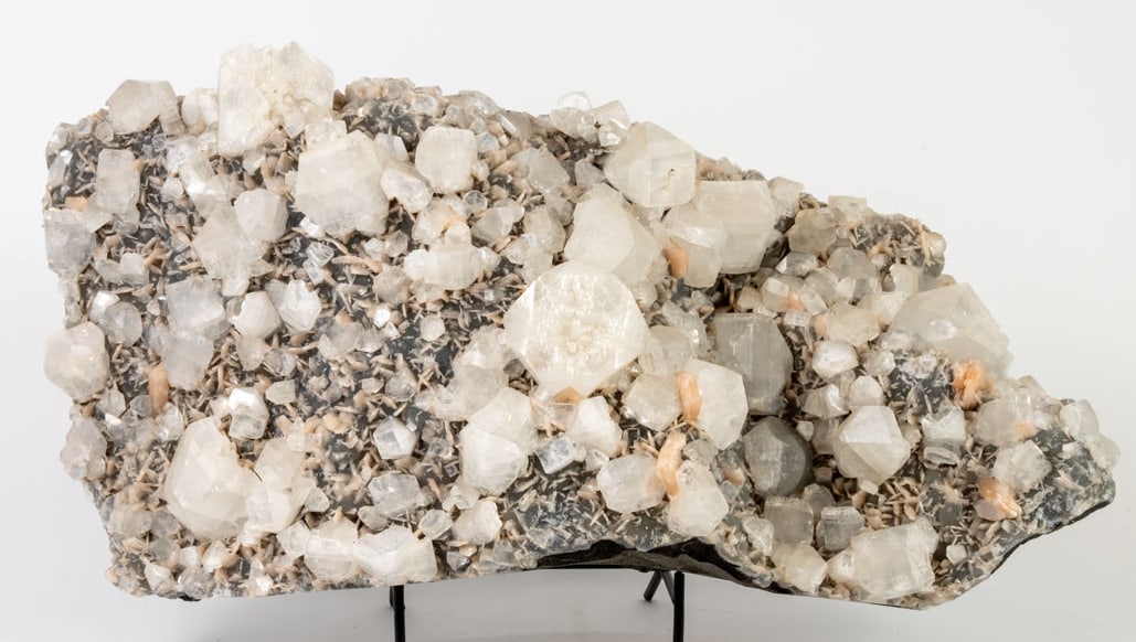 38 Pound Chalcedony Plate with Apophyllite and Stilbite Crystals (1 of 2)