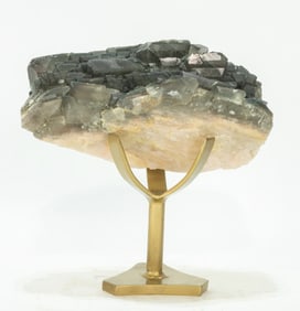 Rare Blue Barite Formation