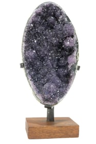 Uruguayan Amethyst Cluster on Custom Wood Stand