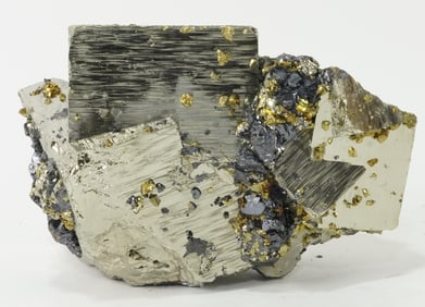 Museum Quality Cubic Pyrite, Sphalerite and Chalcopyrite Formation