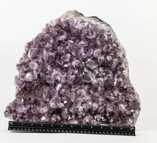 Large Amethyst Cluster with Goethite Inclusions