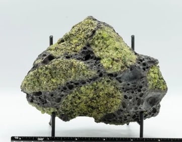 Peridot in Basalt Matrix