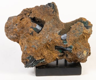 Rare Vivianite Crystal Cluster in Matrix