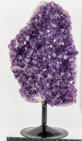 Huge Amethyst Plate on Stand