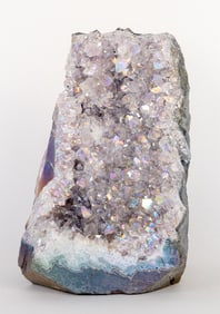 Titanium Aura Amethyst Cluster