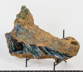Rare Vivianite and Ludlamite Crystal Cluster
