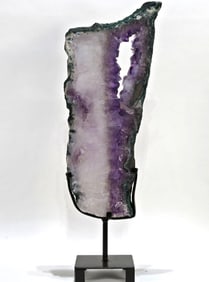 Amethyst Slice on Stand