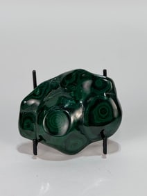 Small Polished Bullseye Malachite Specimen