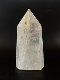 Clear Quartz Crystal Obelisk With Inclusions