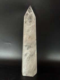 Huge Clear Quartz Crystal Obelisk With Inclusions