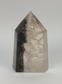 Rare Clear and Smoky Quartz Crystal Obelisk With Inclusions