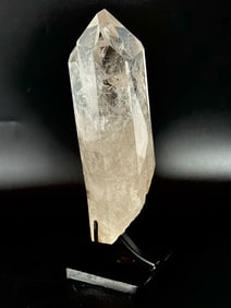 Clear Twinned Quartz Crystal Point With Inclusions