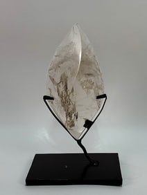Double Terminated Quartz Crystal Point on Stand