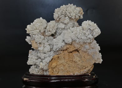 Calcite Formation on Wood Stand