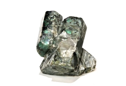 Poilished Emeralds on Matrix