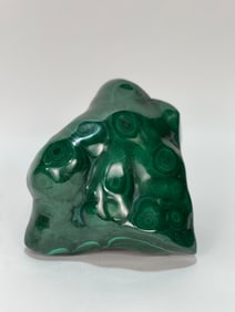 Polished Bullseye Malachite Formation