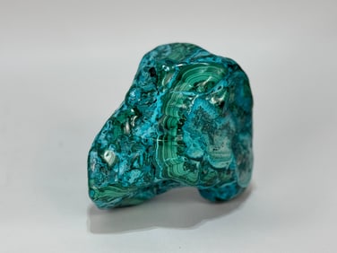 Polished Chrysocolla and Malachite Formation