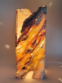 Mexican Onyx Box Table Lamp