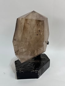 Smoky Quartz Crystal With Inclusions on Stand