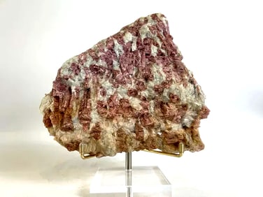 Pink Tourmaline and Quartz Formation