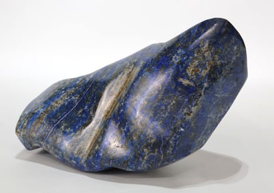 Polished Lapis Lazuli, Pyrite and Calcite Freeform