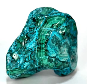 Polished Chrysocolla and Malachite Formation
