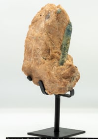 Aquamarine in Feldspar on Stand