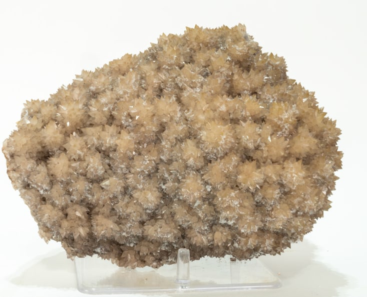 Magnificent Dogtooth Calcite Flower Formation: Large, magnificent and rare dogtooth calcite flower formation. From the owner’s personal collection. 9.5" x 10" x 6". 20 pounds, 11 ounces.